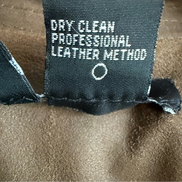 Etcetera Women Brown Genuine Leather Asymmetrical Snap Jacket Size 4 Taupe Moto - Picture 8 of 15